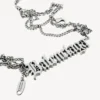 Typo destroyed necklace in antique silver Typo destroyed necklace in antique silver