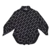 Typo Logo-Print Long Sleeve Shirt “Black” 671663TLLJ11070