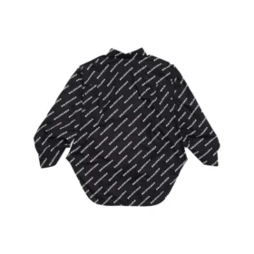 Typo Logo-Print Long Sleeve Shirt “Black” 671663TLLJ11070