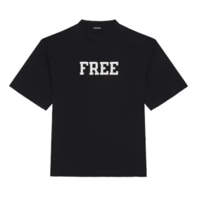 Unisex FW 21 Free Letter Printing Black 661715TKVD31070