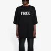 Unisex FW 21 Free Letter Printing Black 661715TKVD31070