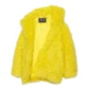 Unisex FW21 Faux Fur Jacket Yellow 663000TKQ077200