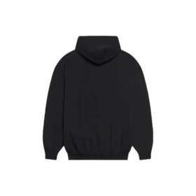 Unisex FW21 Fleece Logo Printing Long Sleeve Hooded Black 600583TKVI81070