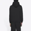 Unisex FW21 Fleece Logo Printing Long Sleeve Hooded Black 600583TKVI81070