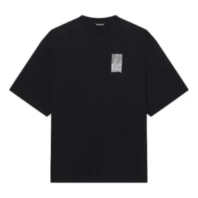 Unisex FW21 Printing Round-neck Tee Black 661715TKVE51070