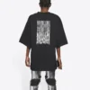Unisex FW21 Printing Round-neck Tee Black 661715TKVE51070