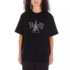 Unisex Paris Printing Round-neck Black 594599TGV661000