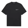 Unisex SS21 Corporate Printing Round-neck Short Sleeve Black 612966TKV861070