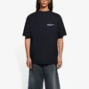 Unisex SS21 Corporate Printing Round-neck Short Sleeve Black 612966TKV861070