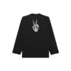 Unisex SS21 Printing Round-neck Swea Black 651796TKVA11012