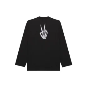 Unisex SS21 Printing Round-neck Swea Black 651796TKVA11012