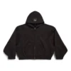 Unity Sports Icon Boxy Zip-up Hoodie Large Fit “Black” 787354TQVD59034