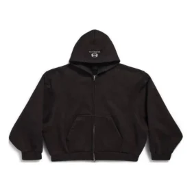 Unity Sports Icon Boxy Zip-up Hoodie Large Fit “Black” 787354TQVD59034
