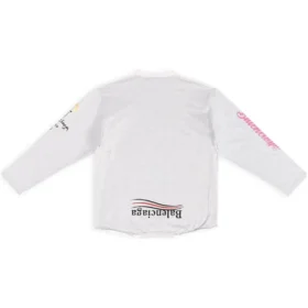 Upside Down Long Sleeve T-Shirt “White” 698155TMVC99000