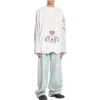 Upside Down Long Sleeve T-Shirt “White” 698155TMVC99000
