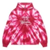 Valentines Day Tie-Dye Hoodie Wide Fit “Red” 675003TLVI86802