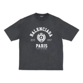 Varsity Logo Short Sleeve T-Shirt “Washed Black” 612966TMV981000