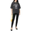 Varsity Logo Short Sleeve T-Shirt “Washed Black” 612966TMV981000