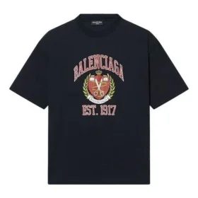 Varsity Logo T-Shirt Medium Fit “Black” 612966TLV891076