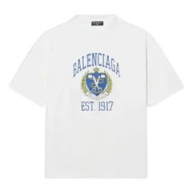Varsity Logo T-Shirt Medium Fit “White” 612966TLV891375