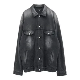 Washed Denim Jacket Large Fit “Black” 662772TKVG51000