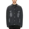 Washed Denim Jacket Large Fit “Black” 662772TKVG51000