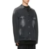 Washed Denim Jacket Large Fit “Black” 662772TKVG51000