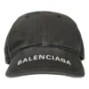 Washed Denim Logo Baseball Cap “Black/White” 617160-4A2B4-1077