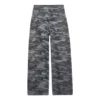 Wide Leg Camouflage Jeans “Grey” 641456TJW551055