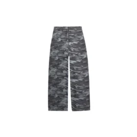 Wide Leg Camouflage Jeans “Grey” 641456TJW551055