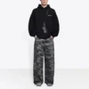 Wide Leg Camouflage Jeans “Grey” 641456TJW551055