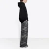 Wide Leg Camouflage Jeans “Grey” 641456TJW551055