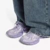Women’s 3xl check mule in lilac Women’s 3xl check mule in lilac