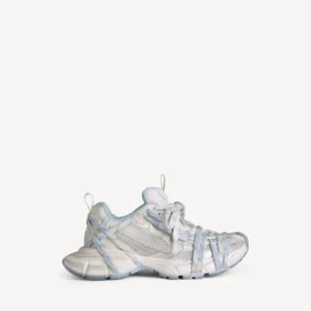 Women’s 3xl extreme laces logo sneaker in white/off white/light blue