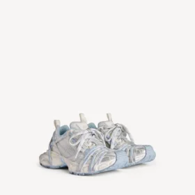 Women’s 3xl extreme laces logo sneaker in white/off white/light blue