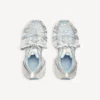 Women’s 3xl extreme laces logo sneaker in white/off white/light blue Women’s 3xl extreme laces logo sneaker in white/off white/light blue