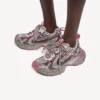 Women’s 3xl gradient sneaker with charms in grey/pink Women’s 3xl gradient sneaker with charms in grey/pink