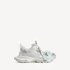 Women’s 3xl lace sneaker in taupe/white/light blue Women’s 3xl lace sneaker in taupe/white/light blue