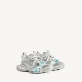 Women’s 3xl lace sneaker in taupe/white/light blue