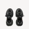 Women’s 3xl sneaker with charms in black/silver Women’s 3xl sneaker with charms in black/silver