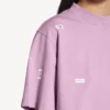 Women’s 520 stickers cropped t-shirt in old pink/white