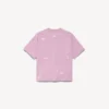 Women’s 520 stickers medium fit t-shirt  in old pink/white