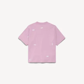 Women’s 520 stickers medium fit t-shirt  in old pink/white