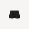 Women’s a-line boxer shorts in black