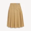 Women’s a-line cotton skirt in camel Women’s a-line cotton skirt in camel