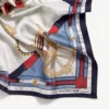 Women’s ai scarf in beige/light blue
