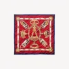 Women’s ai scarf in burgundy/gold