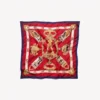 Women’s ai scarf in burgundy/gold