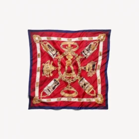 Women’s ai scarf in burgundy/gold