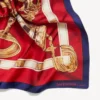 Women’s ai scarf in burgundy/gold